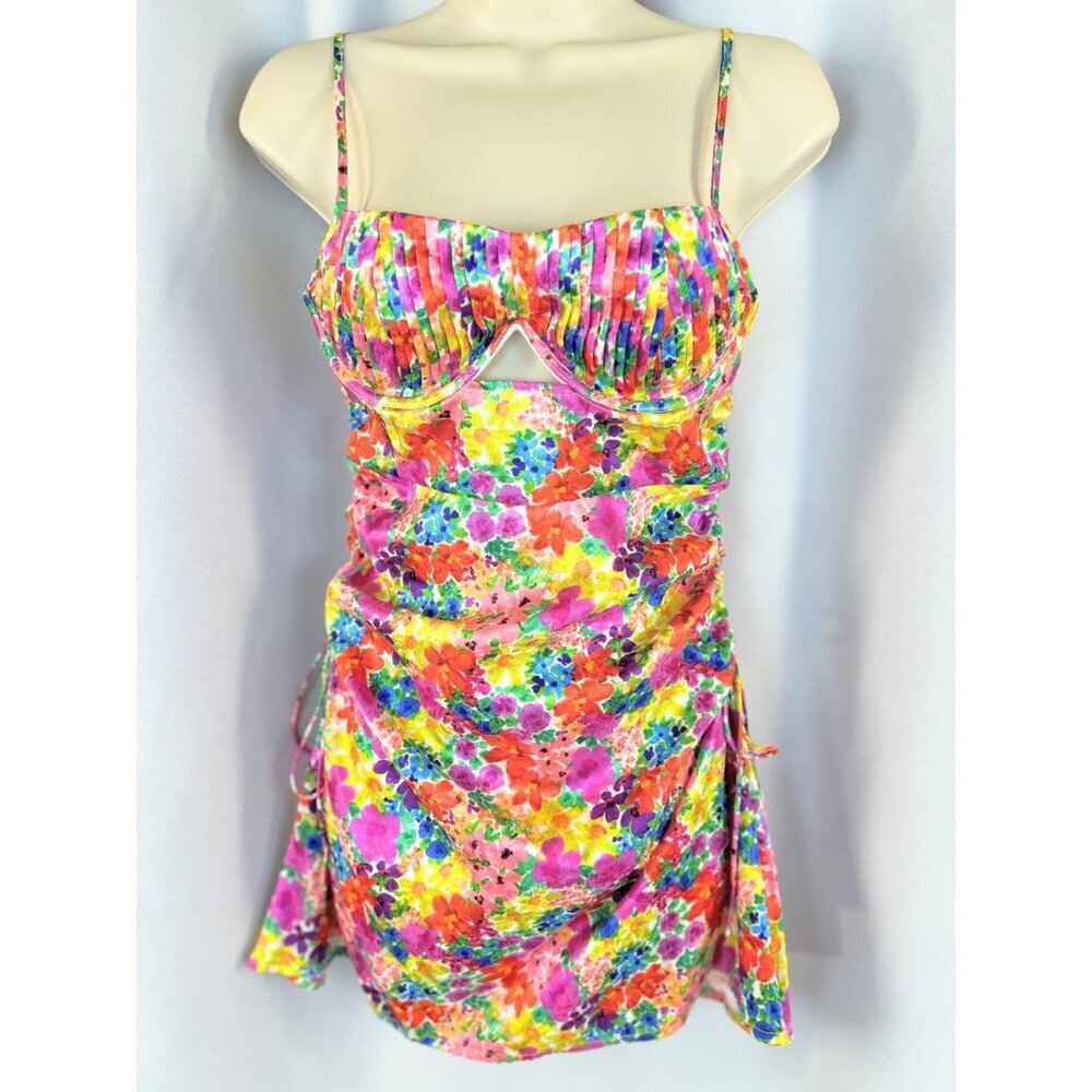 For Love & Lemons Merrill Vibrant Floral Mini Dress $225 - Picture 3 of 13